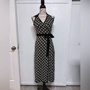 Diane Von Furstenberg Black and White Maxi Dress